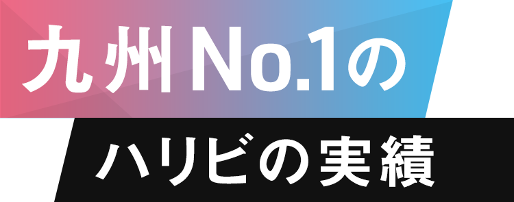 九州No.1のハリビの実績